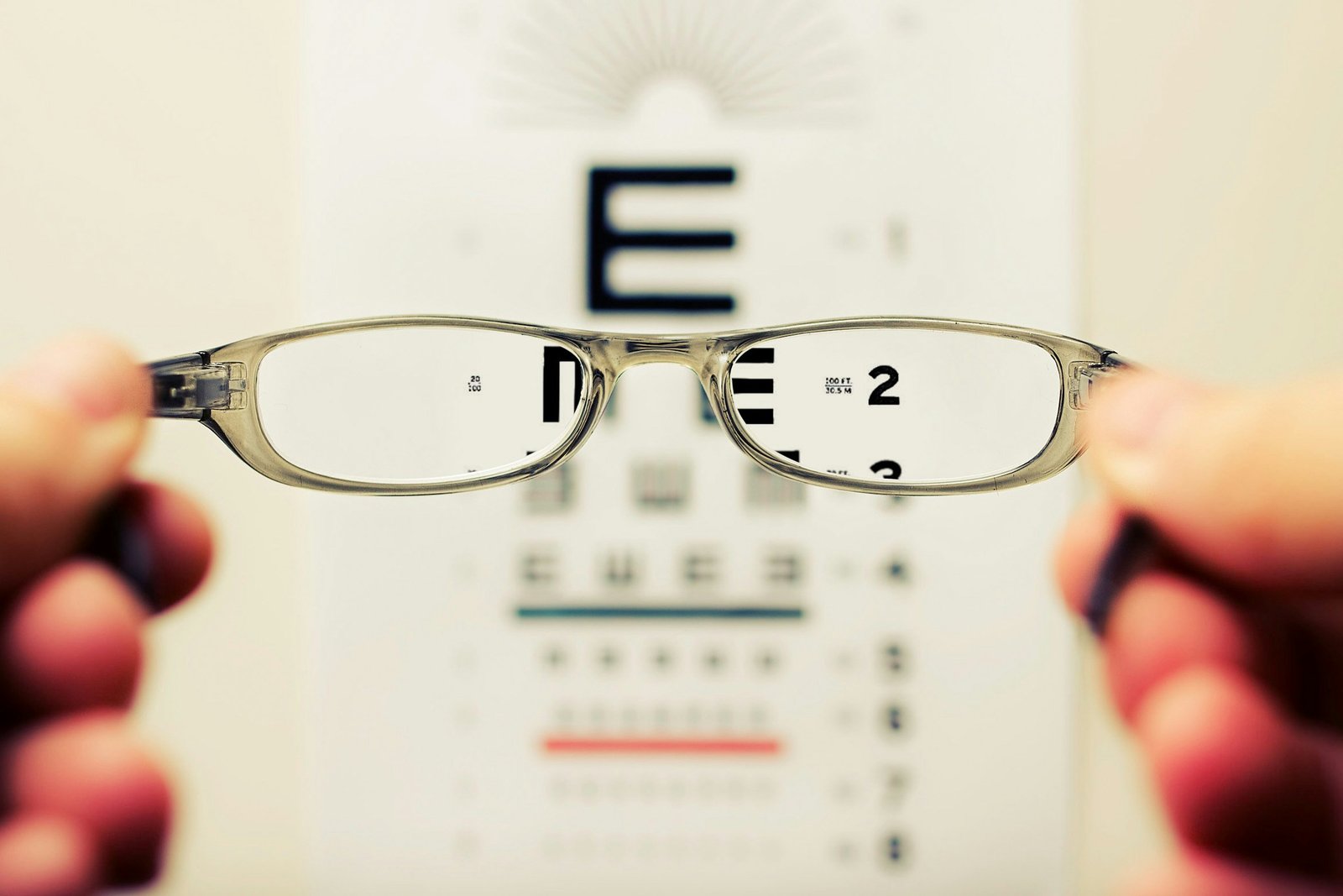 A patient having a dilated retinal examination at Vista Vision in Jersey City