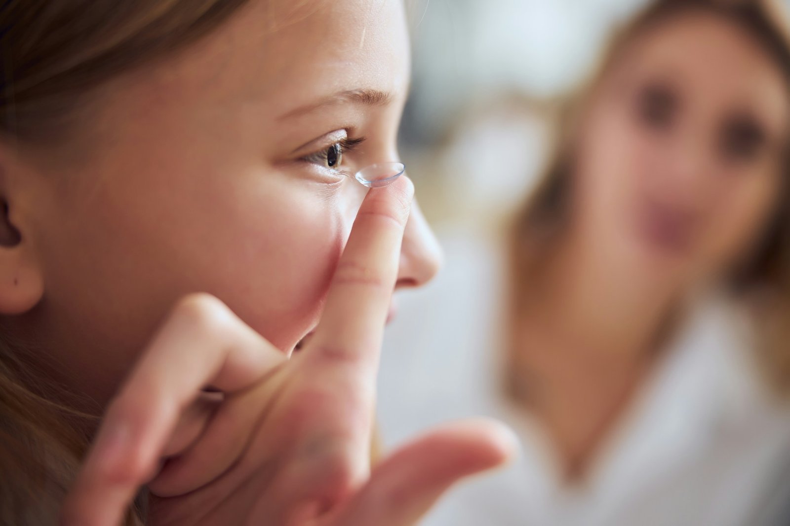 A contact lens fitting at Vista Vision in Jersey City